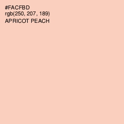 #FACFBD - Apricot Peach Color Image